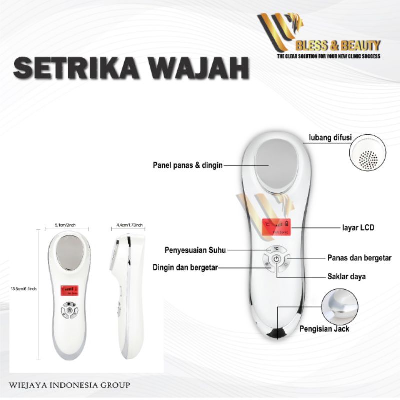 Alat Setrika Wajah Original Facelift Hot and Cold Face Lifting Anti Aging Menghilangkan Kerutan