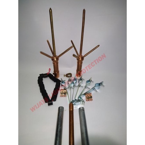 Elektro | Paket Penangkal Petir Trisula / Anti Petir Tembaga