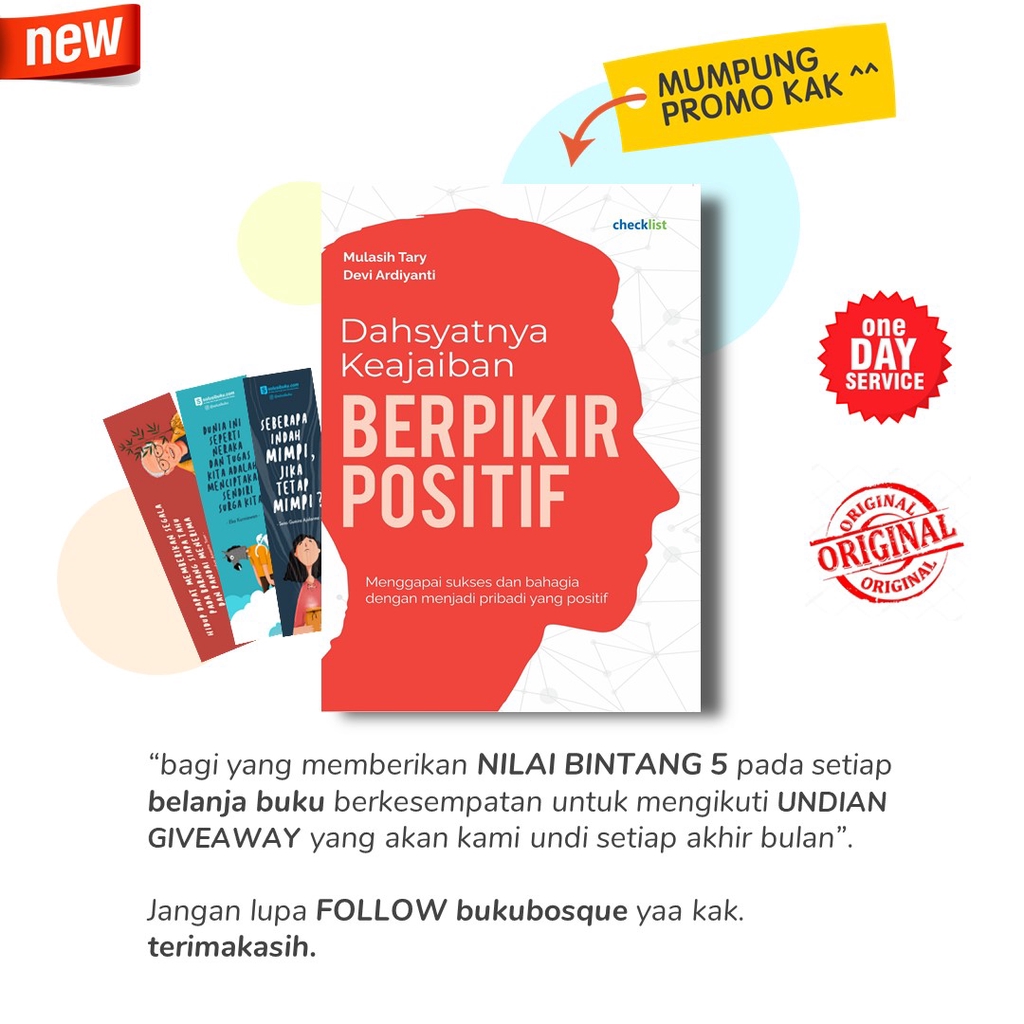 

Buku Dahsyatnya Keajaiban Berpikir Positif - Checklist