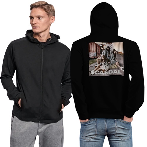 Jaket Hoodie SCANDAL BAND Japan Hoodie Ritsleting Hoodie Casual Unisex New Hoodie Zipper Bahan Katun