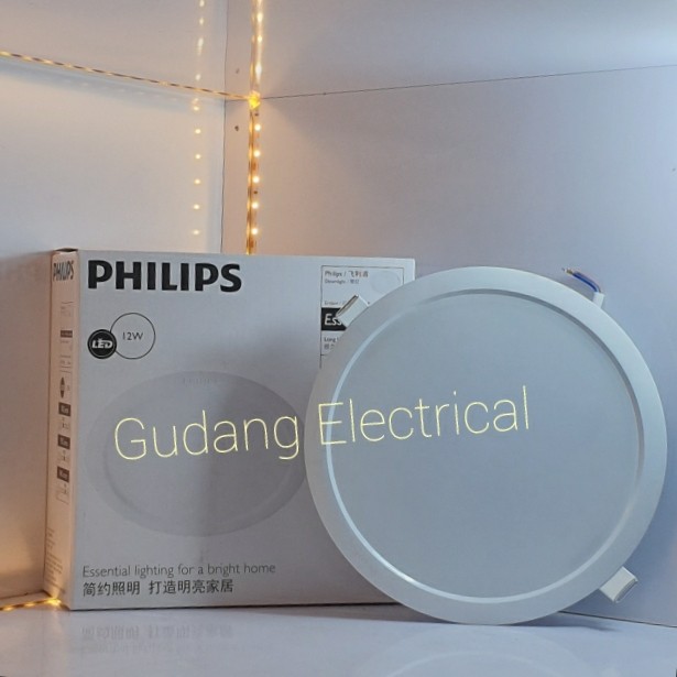 LAMPU DOWNLIGHT LED PHILIPS ERIDANI 12 WATT - WW (KUNING)