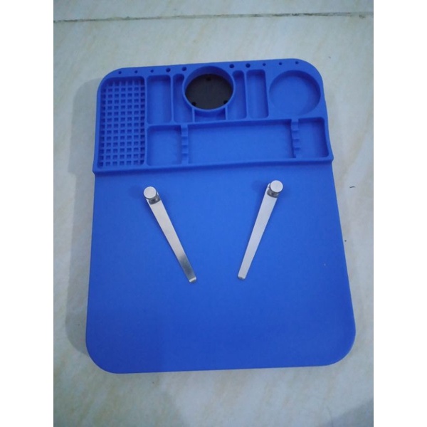 Alas Karet Anti Panas microscope Mechanic model papan alas B1 Blue