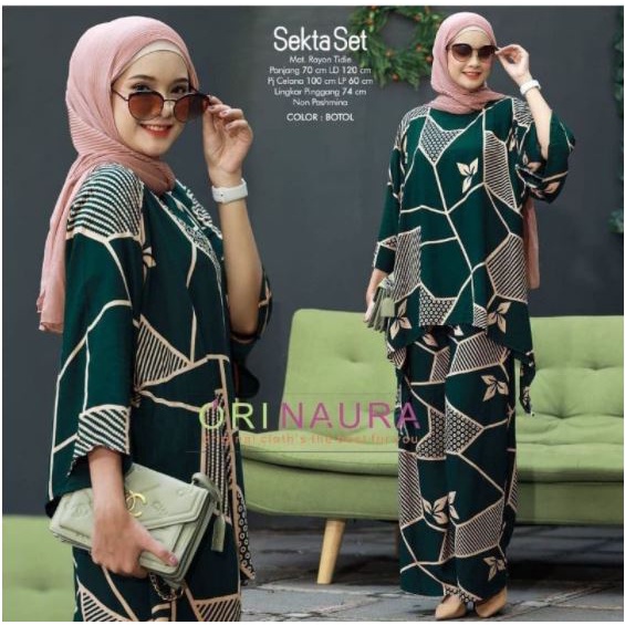 SETELAN WANITA WAKAWAKA SETELAN JUMBO SETCEL JUMBO ONE SET RAYON SETELAN TIE DYE BAJU WANITA / DAILY
