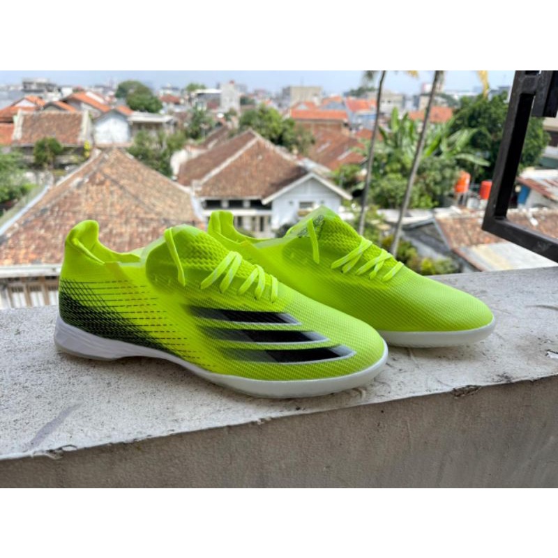 Sepatu Futsal Adidas X Ghosted.1 Volt Black IC