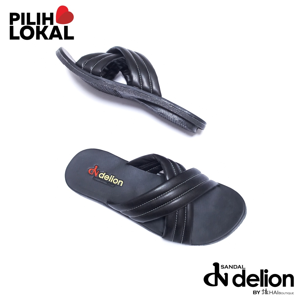 Platform Sandal Wanita - Sandal Platform Empuk - Sandal Busa Wanita Terbaru - Sandal Platform silang Warna Hitam - Sandal Slop Silang Wanita Terbaru - Sandal Kekinian Wanita - Sandal Kokop Silang - Sandal Strap Dua - Sendal Flat Teplek Anti Slip Casual