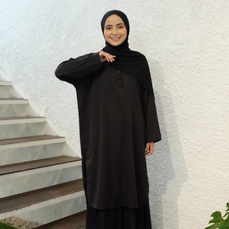 Tunik jumbo polos tunik oversize tunik cringkle tunik crinkle / Hawa Tunik busui