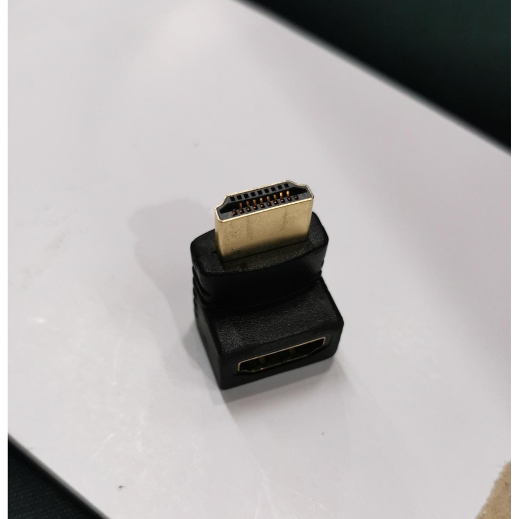 HDMI L CONNECTOR ADAPTOR MALE TO FEMALE KONEKTOR