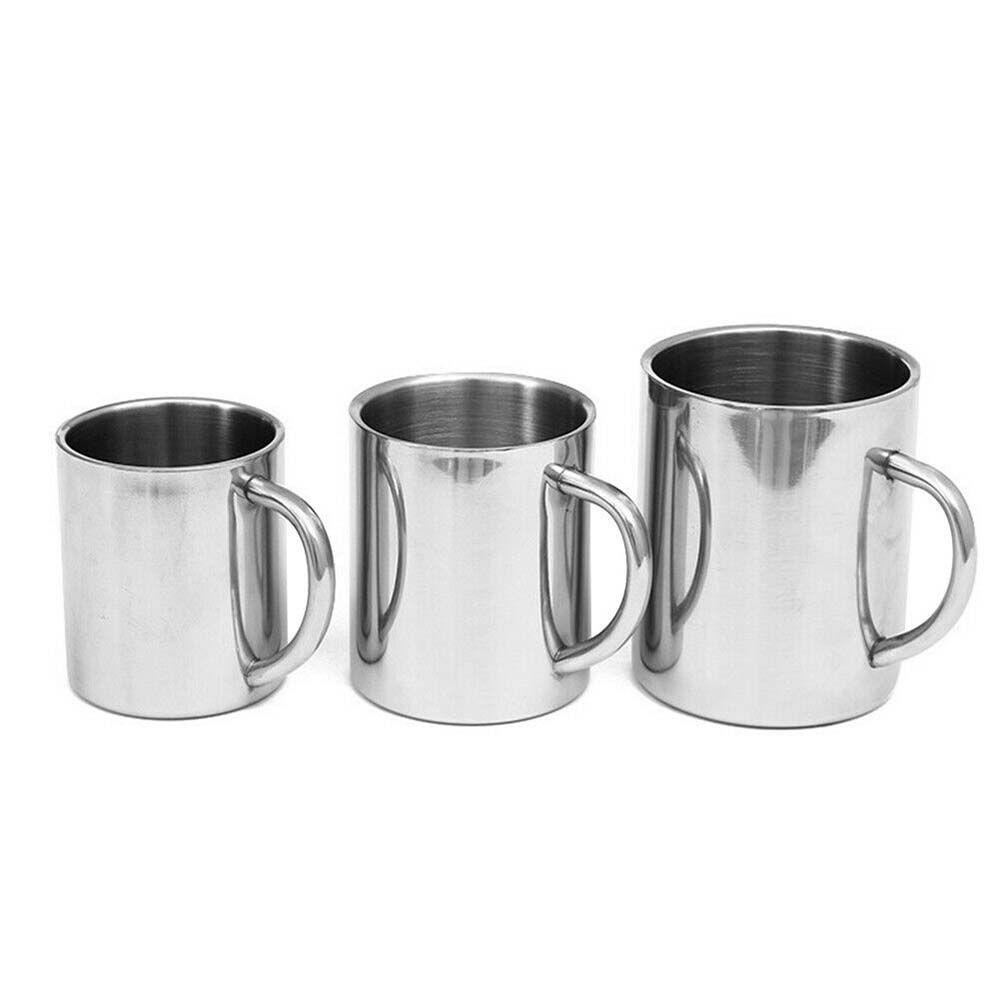 Lanfy Double Walled Cup Portable Menebal Untuk Kopi Teh Minuman Stainless Steel Insulated Mug Mug Mug