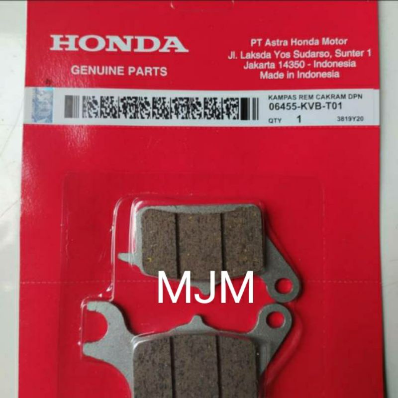 KAMPAS REM DEPAN/HONDA BEAT KARBU/VARIO KARBU/SCOOPY KARBU/SPACY KARBU/BEAT FI/HONDA ORI