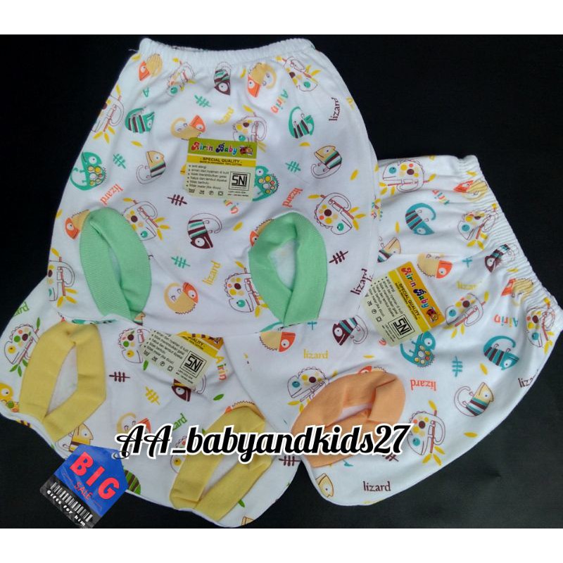 3 PC AIRIN CELANA POP BAYI MOTIF PRINT LEMBUT DAN SNI