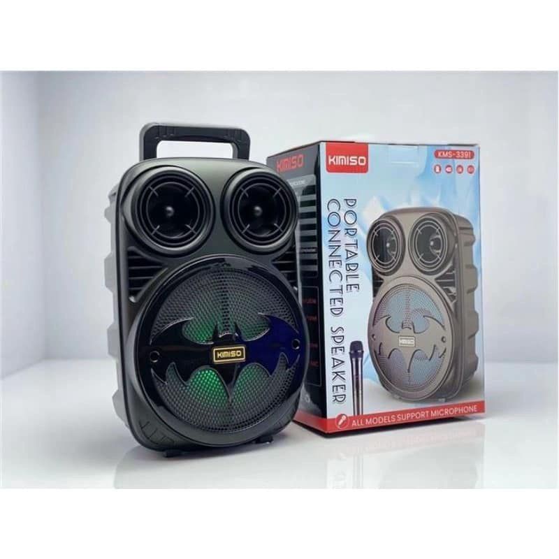 Speaker Bluetooth 3391/339 Bonus Mic 6,5Inci/Salon Aktif Portable Radio Fm/Speaker Wireless Led