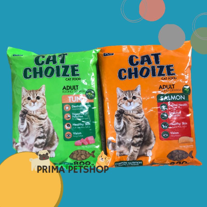 CAT CHOIZE ADULT RASA TUNA DAN SALMON 800g makanan kucing dewasa 1 tahun ke atas