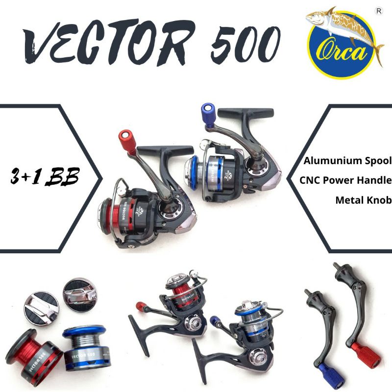 REEL rel MINI VECTOR 500 POWER HANDLE MURMER JOS VEKTOR TERLARIS NASIONAL