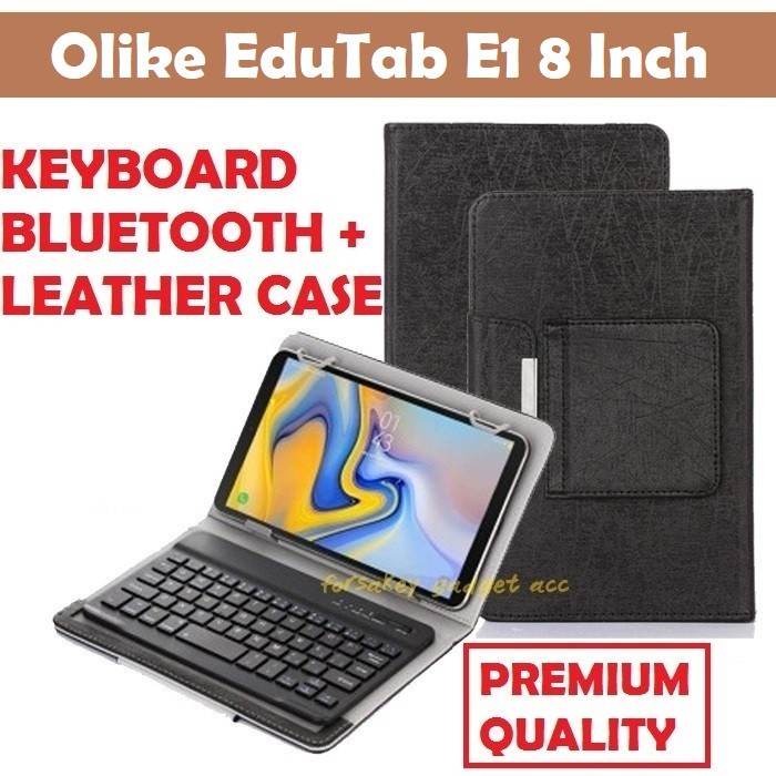 Olike EduTab E1 8 Inch REMOVABLE WIRELESS KEYBOARD BLUETOOTH LEATHER