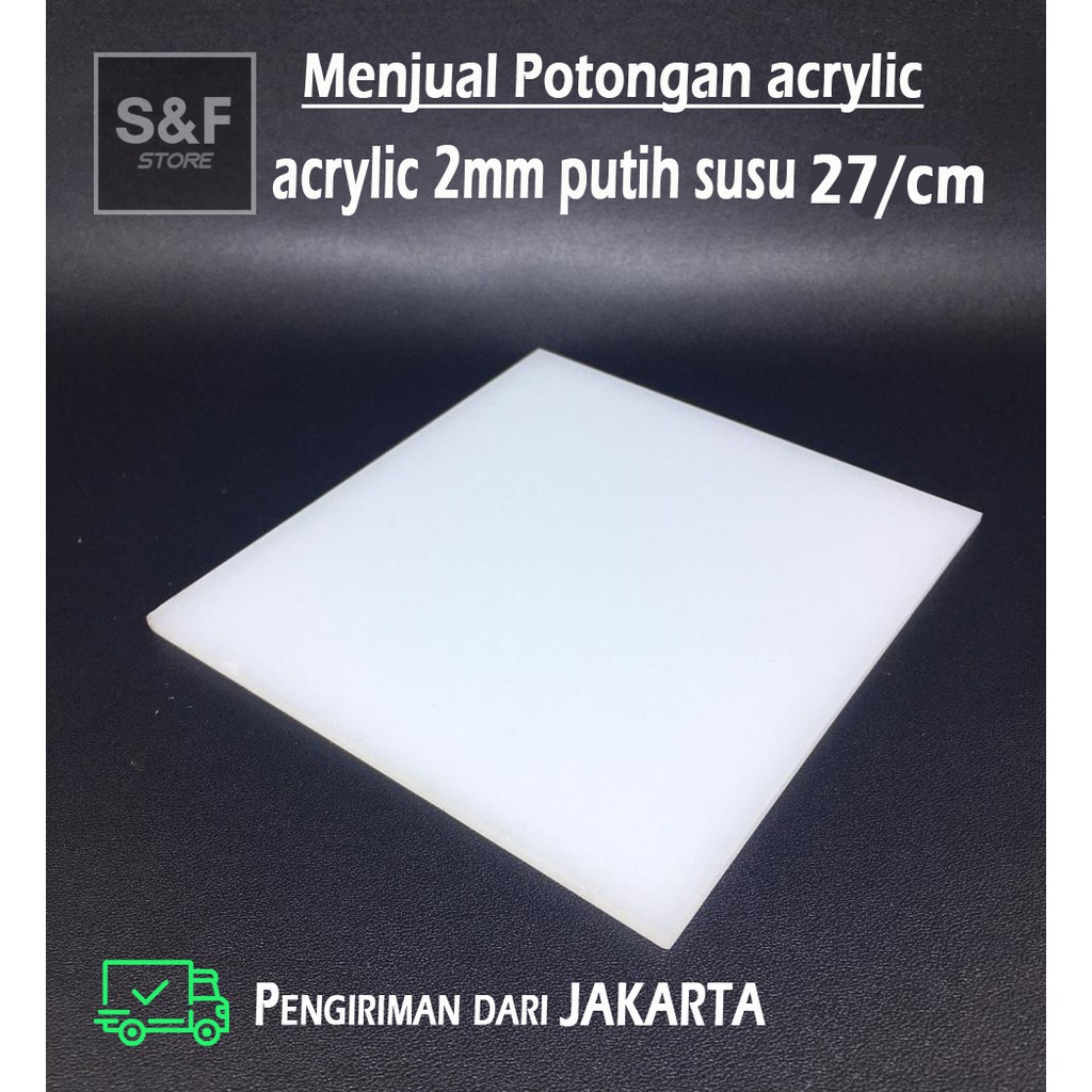 Jual Akrilik Putih Susu 2mm Akrilik Lembaran Ukuran A5a4 Acrylic Warna Akrilik Putih Susu 6081