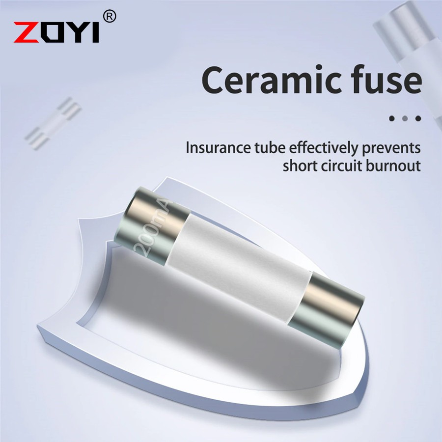 Zoyi Fuse Keramik Fuse For Multimeter Instrument 20A 6mm x 30mm 250V