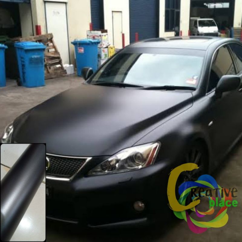 STICKER SKOTLET HITAM CROME DOFF / METALIC DOFF MERK INFINITY