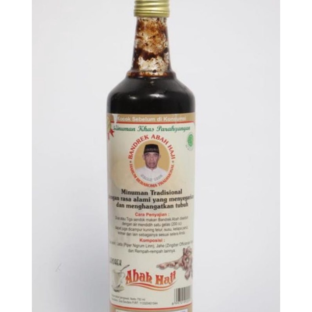 

Bandrek Abah haji minuman khas parahyangan asli Ciwidey isi 750 ml 100 % original