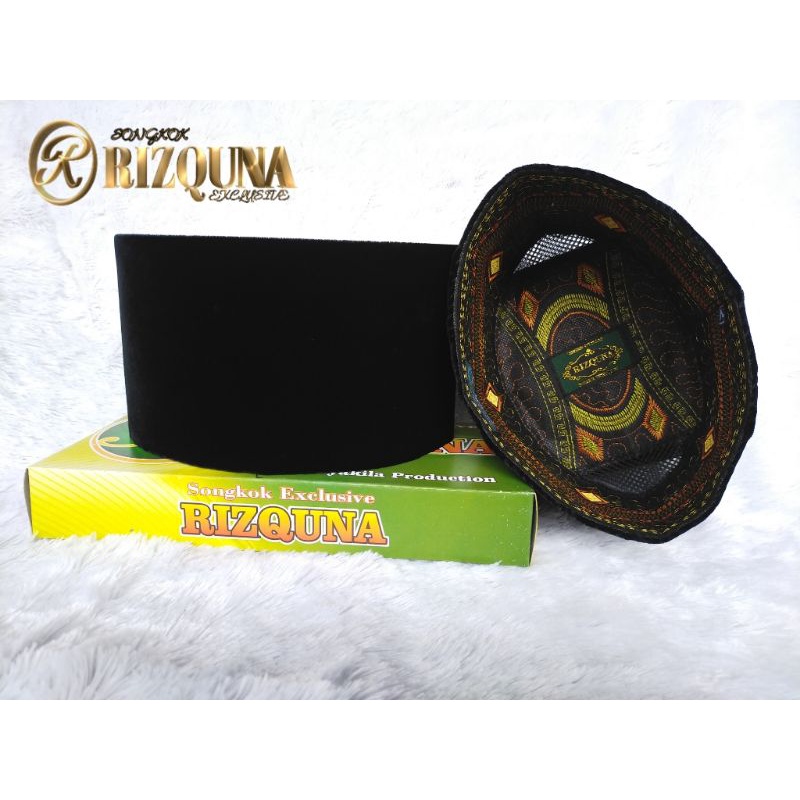 Songkok Hitam Tinggi 12 Kopiah Hitam Tinggi 12 Peci Hitam Tinggi 12 Bahan Super Halus Bahan Import