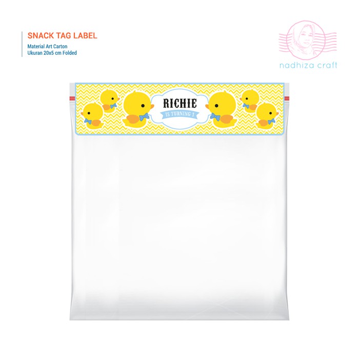

Snack Tag Label Medium