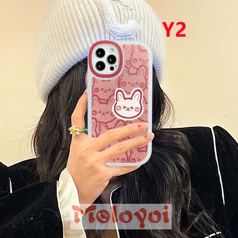 Soft Case TPU Motif Beruang / Kelinci Untuk iPhone 6 7 8 6s Plus 12 1113 Pro Max XR X XS Max SE 2020