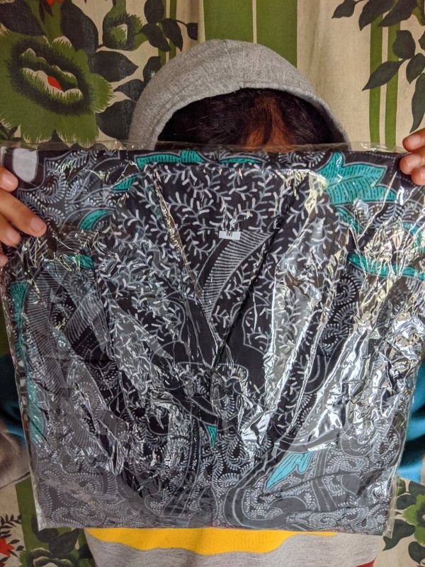 Kemeja Batik Pria Lengan Panjang Size M L Xl Xxl Bswart New Arrival