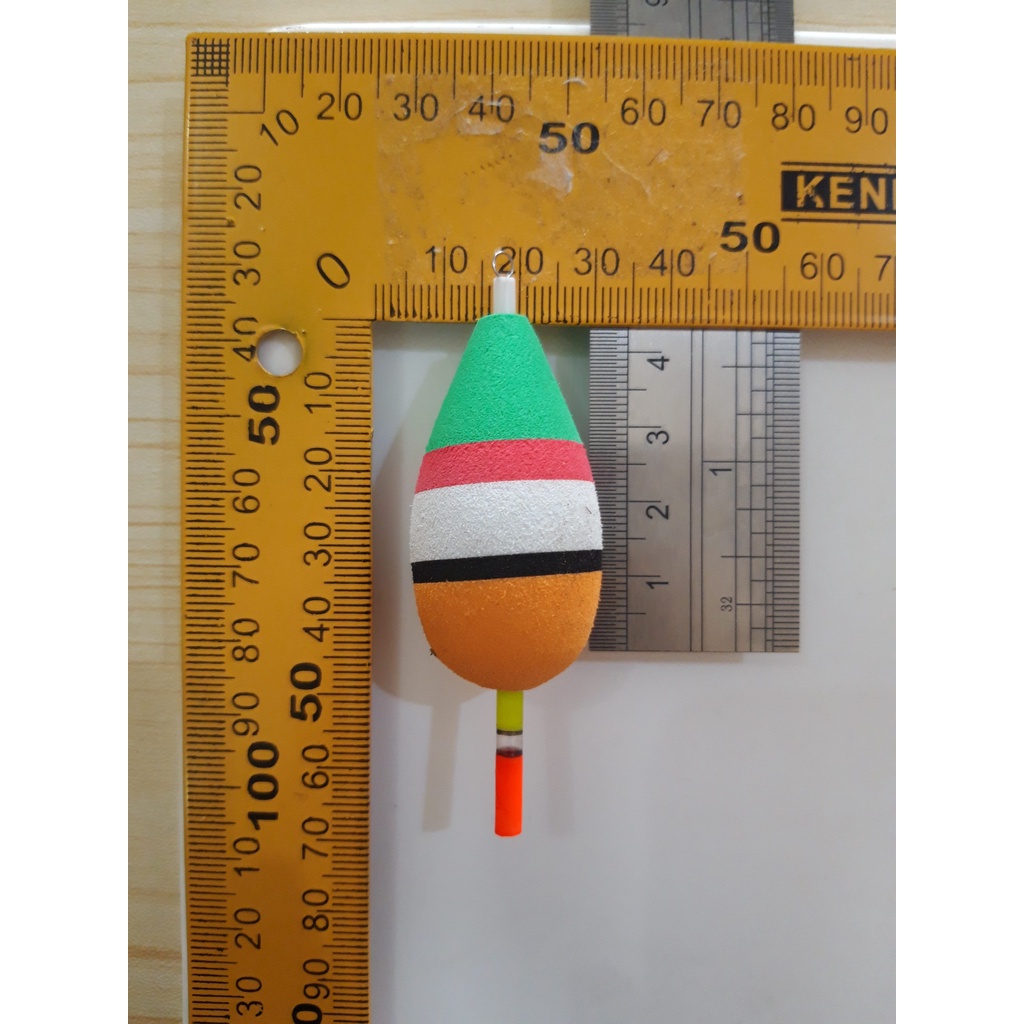 Pelampung / kambangan / kumbul pancing busa eva spons oval diameter 2cm panjang 4.5cm