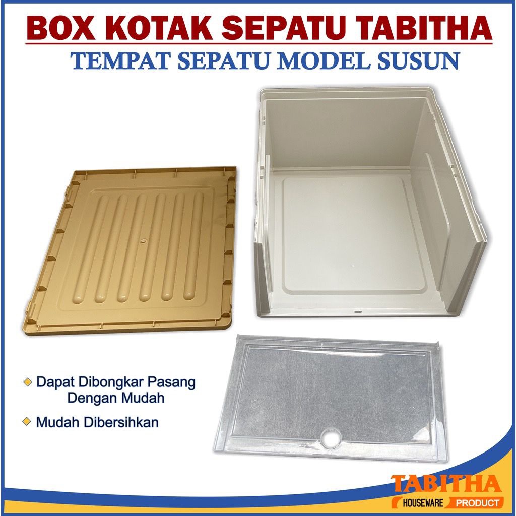 TABITHA Starterpack Rumah Rapi G - Kotak Penyimpanan / Tempat Penyimpanan Container Box Sepatu BST RAK SEPATU