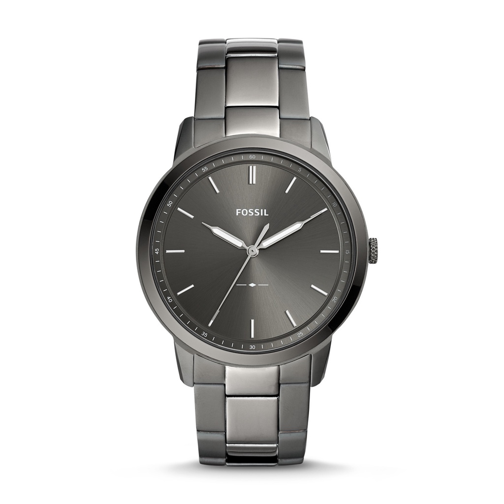 Fossil  The Minimalist Three-Hand Smoke Stainless Steel Watch Man FS5459