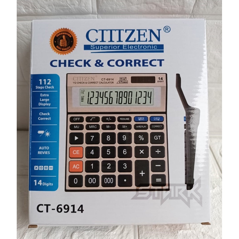 

tyvf CT 6914 Kalkulator 14 Dit - Kalkulator Meja Dagang - Kalkulator Pasar - Kalkulator Kantor -