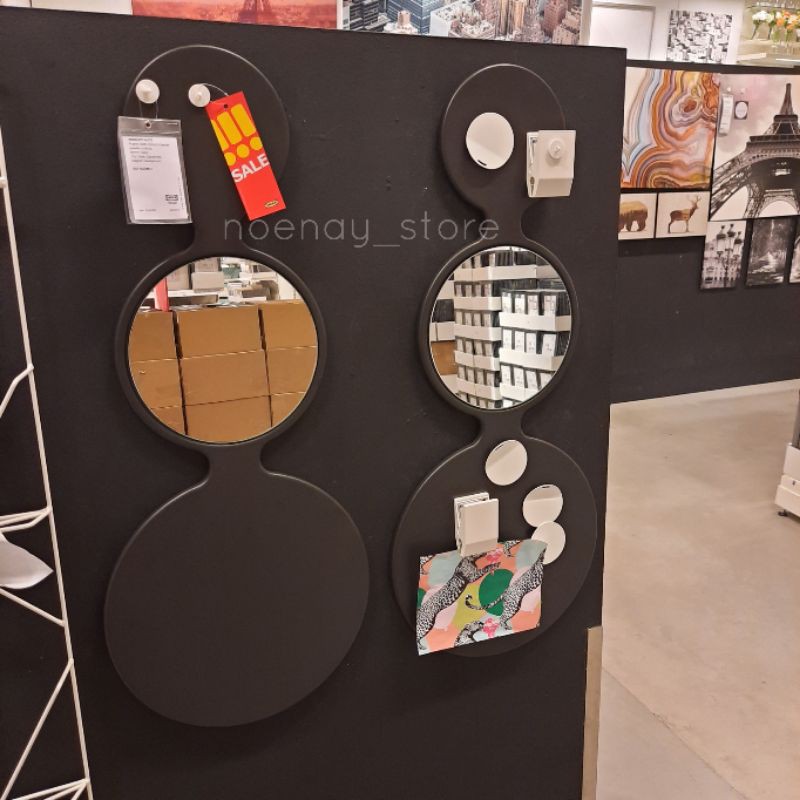 

Papan memo dengan magnet, hitam, 30x73 cm