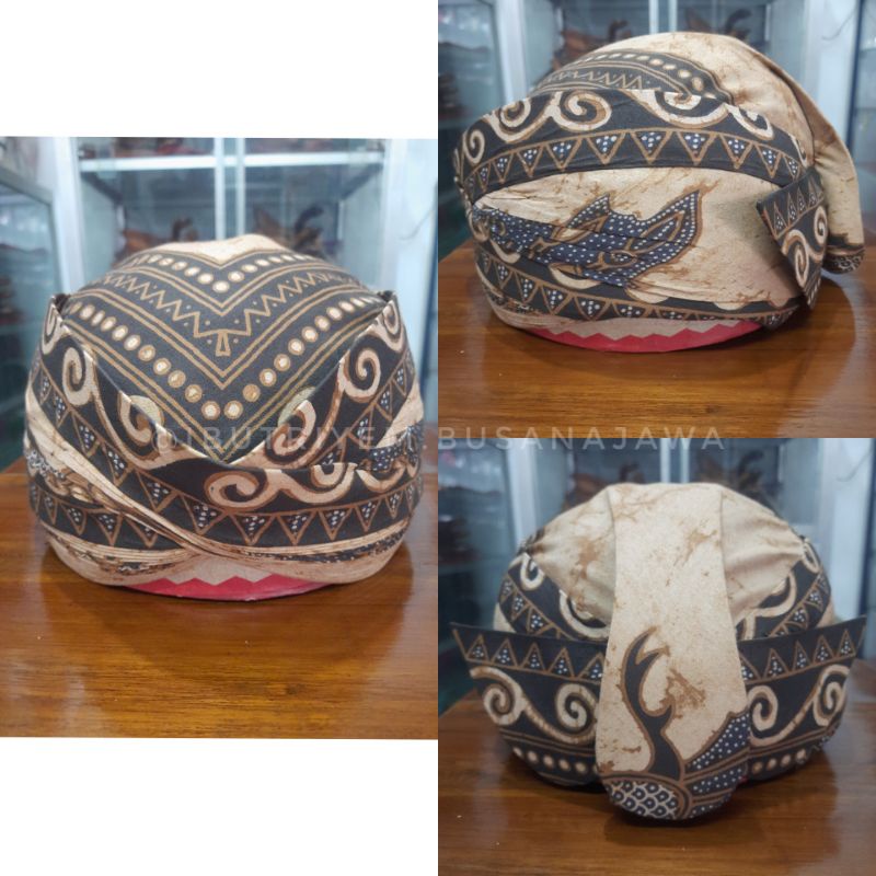 Blangkon Solo Perbawan Lemesan Batik Kombinasi | Bisa Dilipat Bisa Dicuci