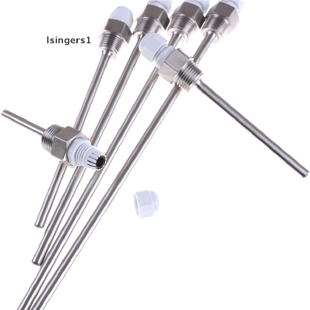 (lsingers1) Thermowell NPT Thread 1 / 2 &quot;Bahan Stainless Steel Untuk Sensor Suhu