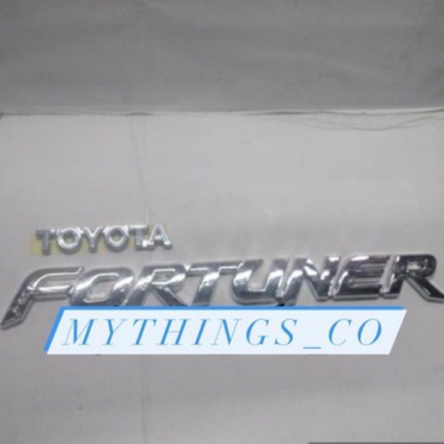 paket emblem logo tulisan TOYOTA FORTUNER 2004-2010
