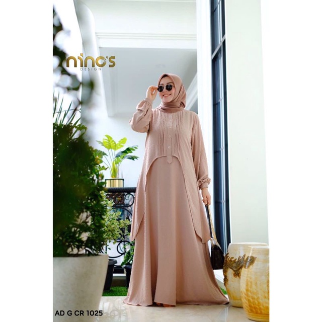 Ready Gamis AD-G-CR-1025 ori by ninos design