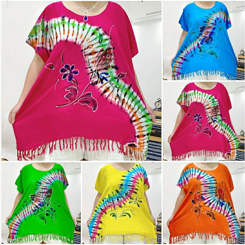 baju bali jumbo baju santai jumbo wanita baju bali tie dye bigsize wanita bahan rayon halus dan adem