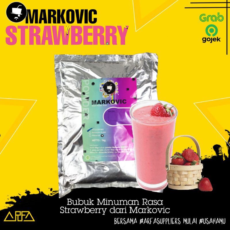 

Bubuk Minuman Strawberry Markovic 1kg