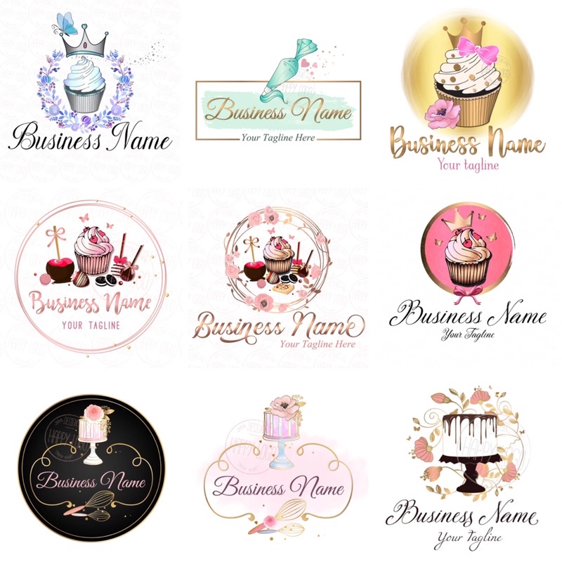 

(DRAN CUP CAKES) JASA PEMBUATAN DESAIN LOGO OLSHOP BISNIS MURAH UNIK AESTHETIC CANTIK