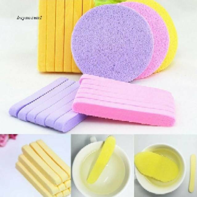 Sponge stick facial hard spon kentang cleansing stik spons wajah muka