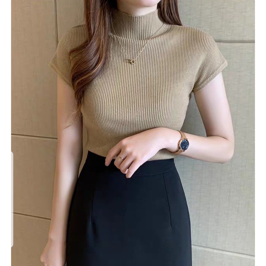 TERLARIS BLOUSE 1819 3M KNIT TURTLE NECK GROSIR Pakaian TERMURAH IMPORTIR Baju Fashion MURAH Import