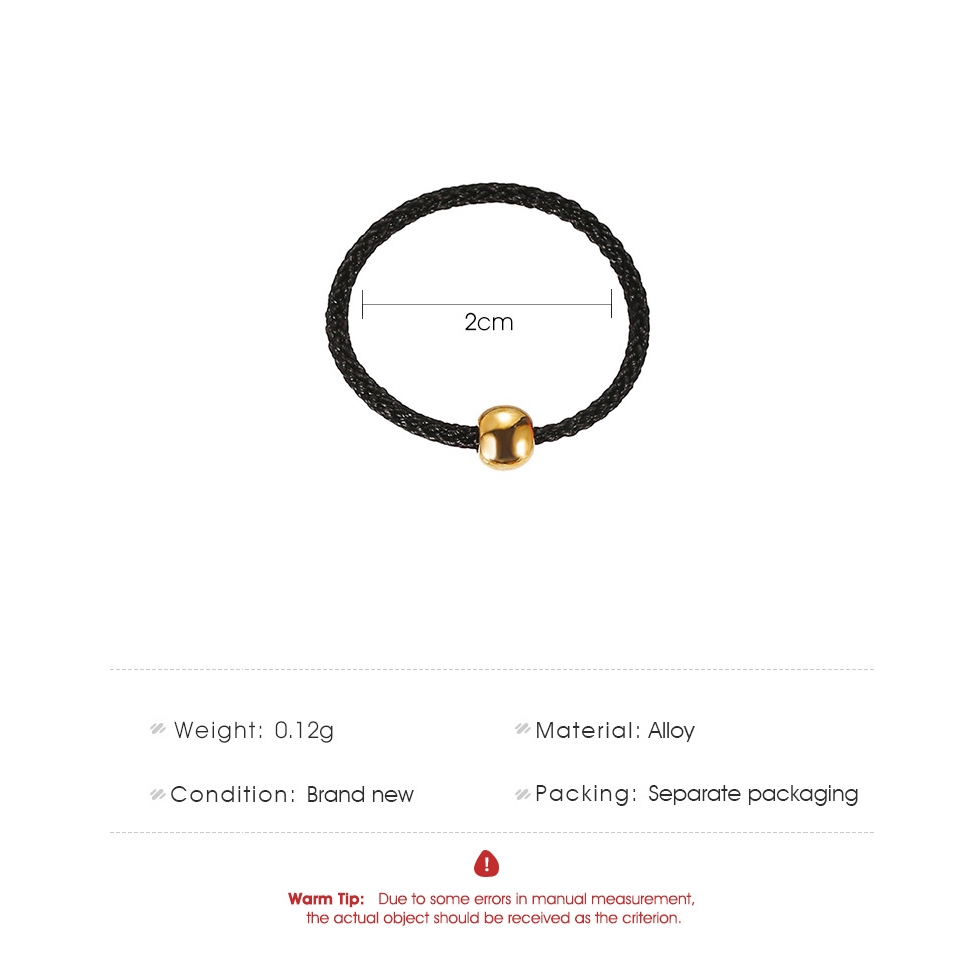 Cincin Manik Transfer Emas Cincin Tali Merah Tenunan Tangan Aksesori Pria Dan Wanita Sederhana