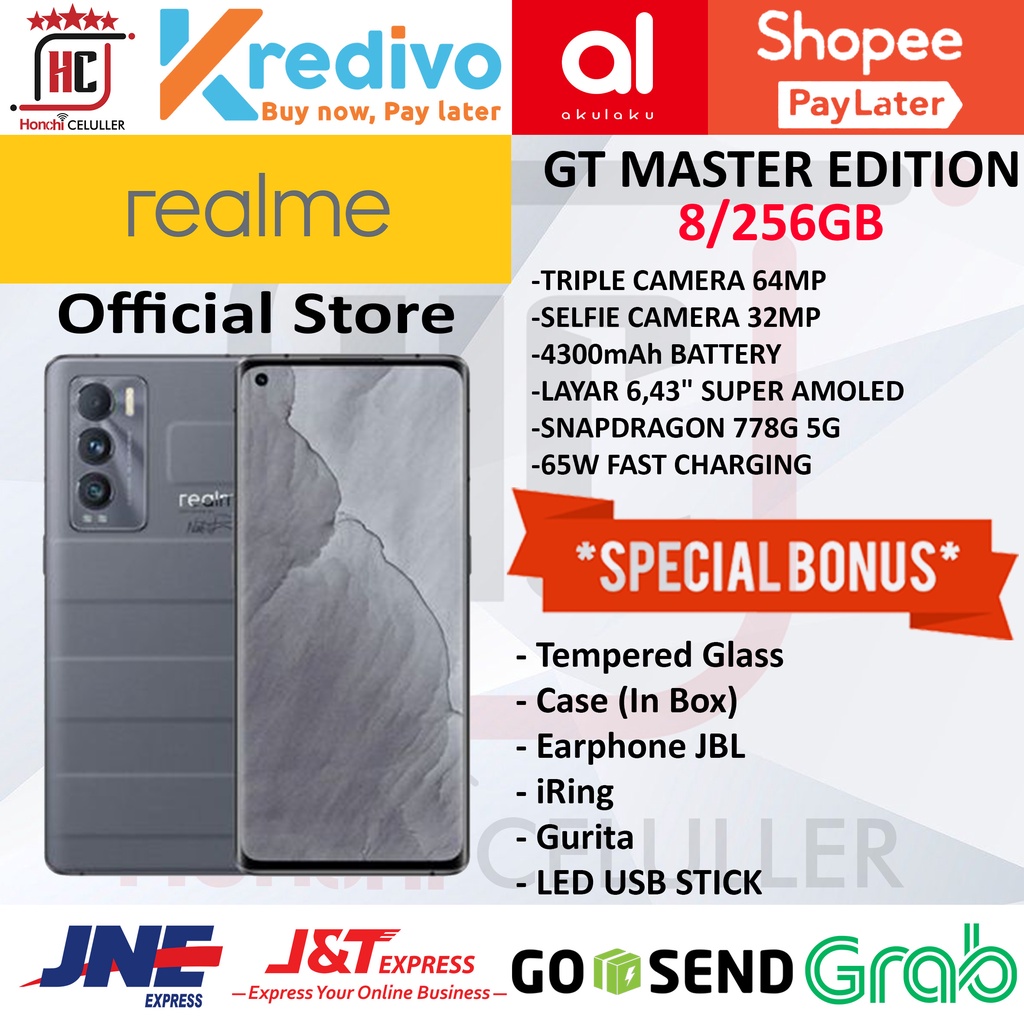 REALME GT MASTER EDITION 8/256GB RAM 8GB ROM 256GB GARANSI RESMI REALME INDONESIA