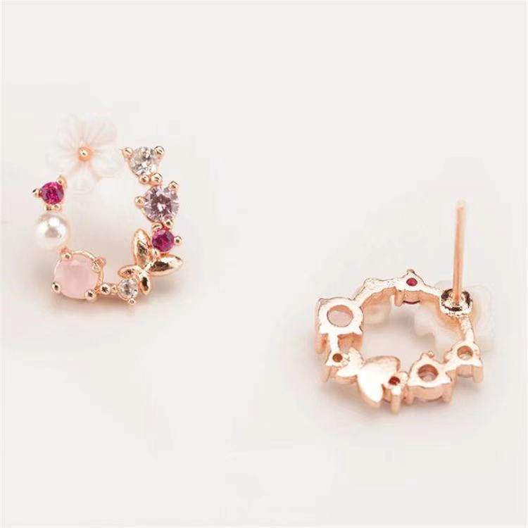 [COD] Anting Tusuk Aksen Bunga Aksesoris Fashion Untuk Wanita Import