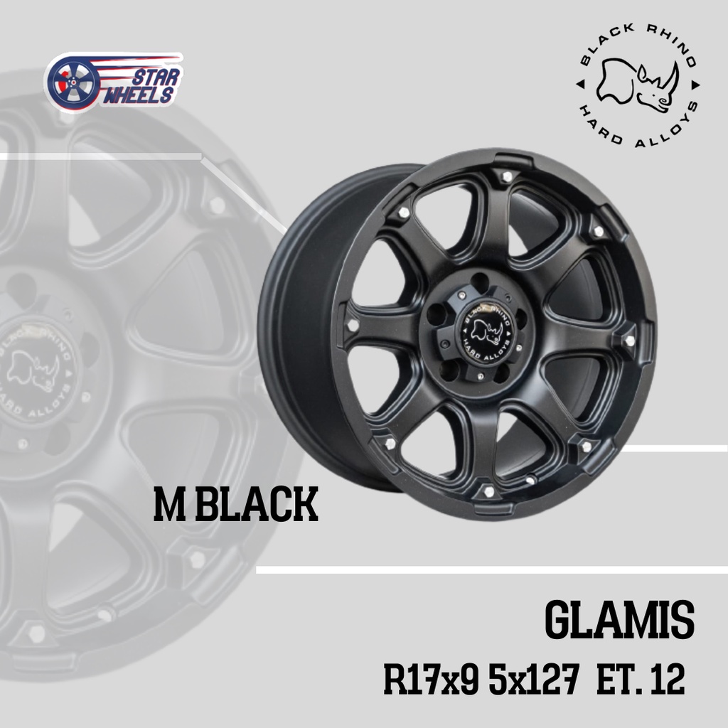 Velg Black Rhino Glamis R17 x 9 5x127 ET.12