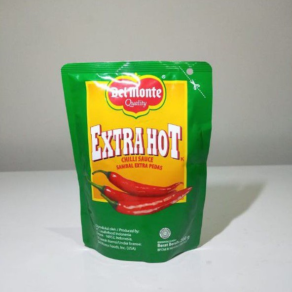 Delmonte Saus Ekstra Hot Pouch 200 Gram / Delmonte