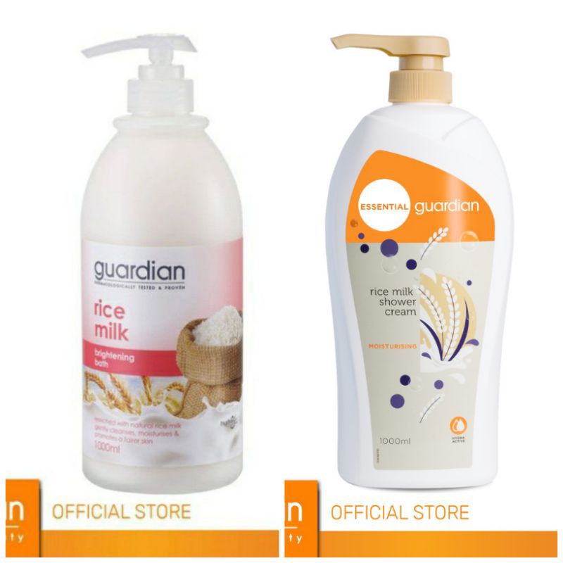 Jual Guardian Rice Milk Brightening Shower Cream 1000ml | Shopee Indonesia