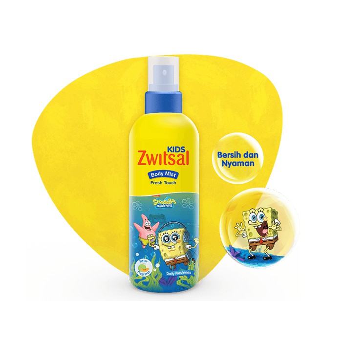 Zwitsal Kids BodyMist Fresh Touch 100ML/popokcibarusah