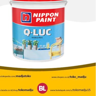 ♢ Interior Q-Luc Nippon Paint 5kg - WHITE 1505 ♧