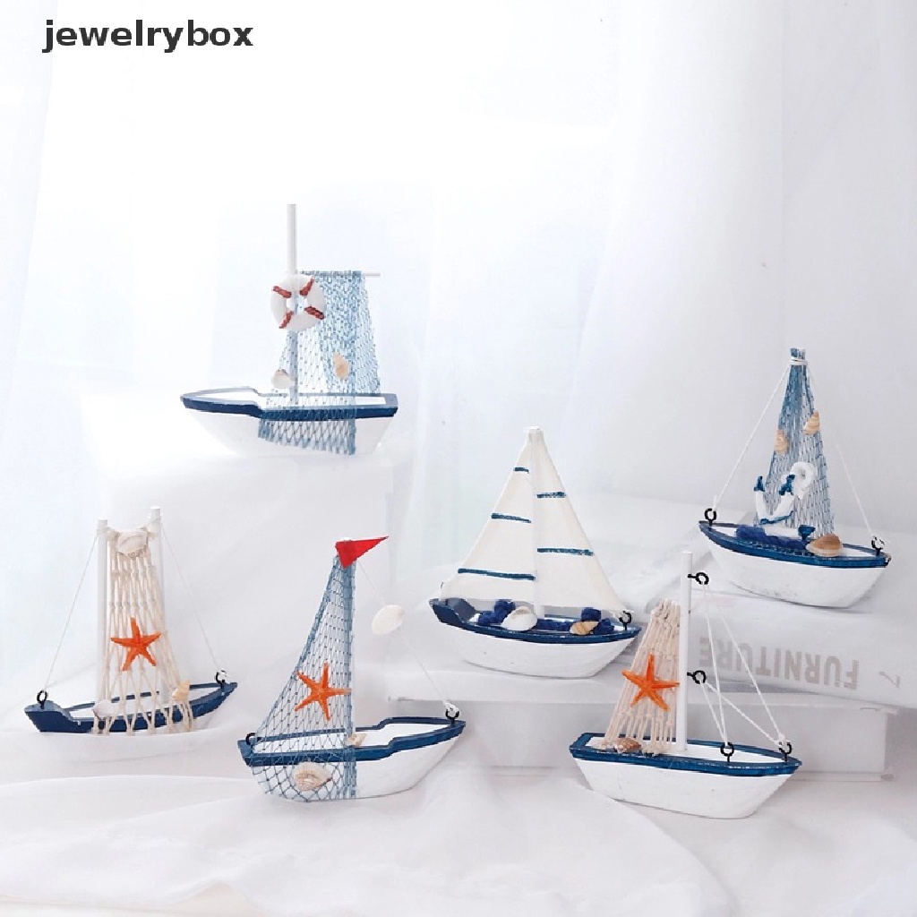 (jewelrybox) Miniatur Kapal Layar Untuk Dekorasi Rumah / Pantai