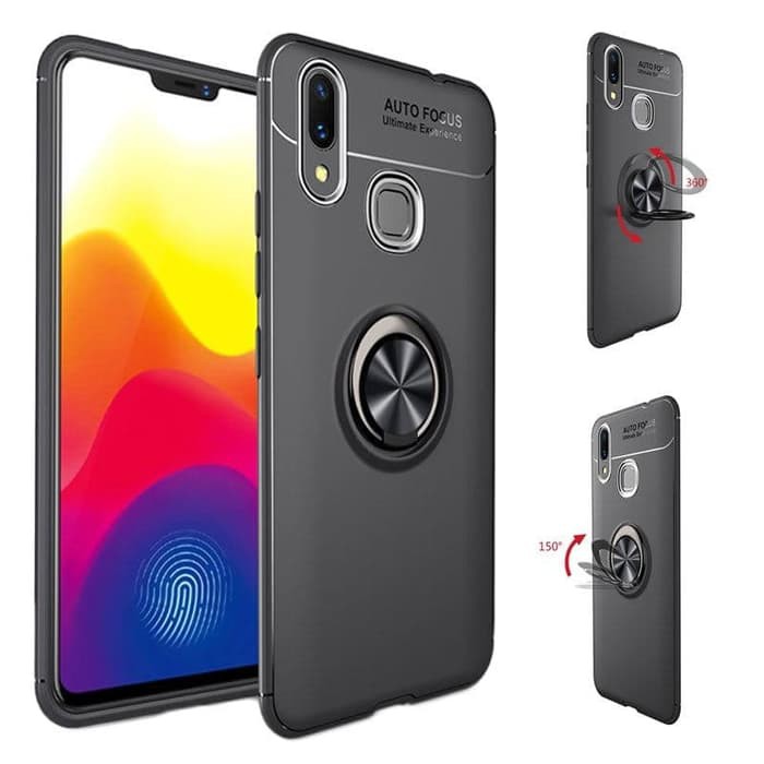 Xiaomi MIMAX 3 Autofocus Softcase Magnetic Ring Case Xiaomi Mi Max 3 - Merah Limited
